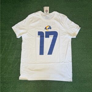 Nike Puka Nacua Los Angeles Rams White Tee Men Size Large #17